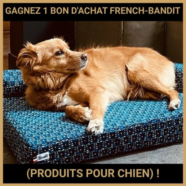 CONCOURS : GAGNEZ 1 BON D'ACHAT FRENCH-BANDIT (PRODUITS POUR CHIEN) !
