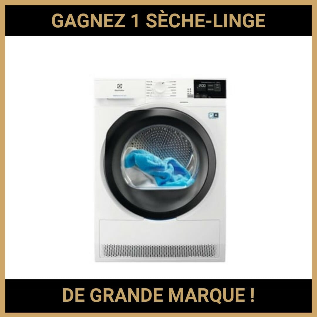 CONCOURS : GAGNEZ 1 SÈCHE-LINGE DE GRANDE MARQUE !