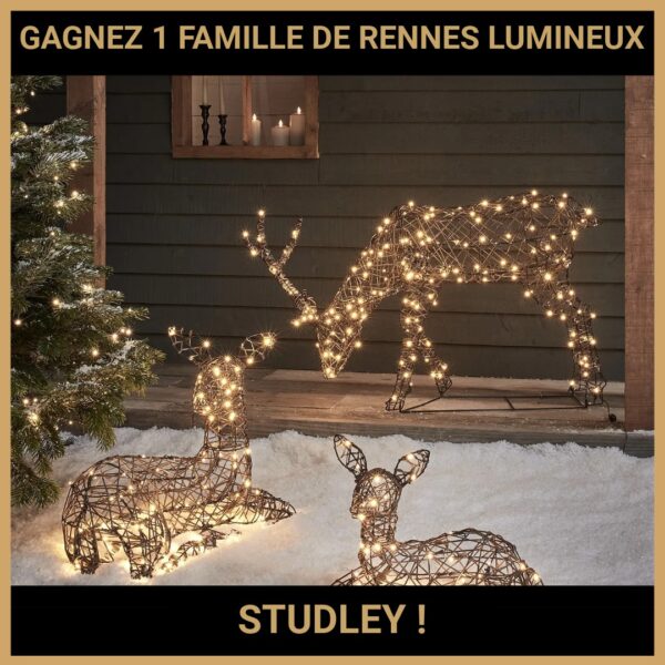 CONCOURS : GAGNEZ 1 FAMILLE DE RENNES LUMINEUX STUDLEY !