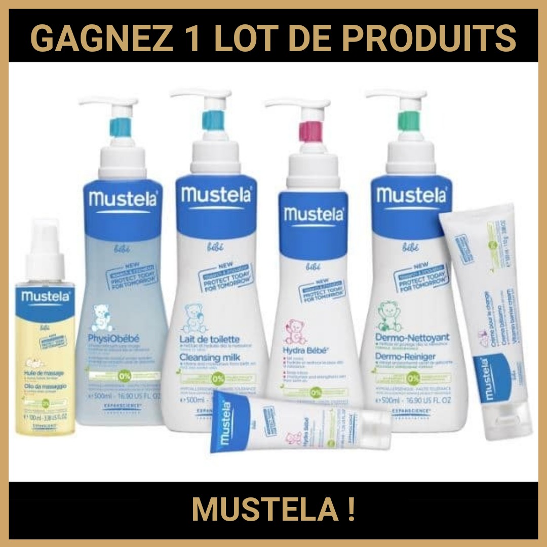 CONCOURS : GAGNEZ 1 LOT DE PRODUITS MUSTELA !