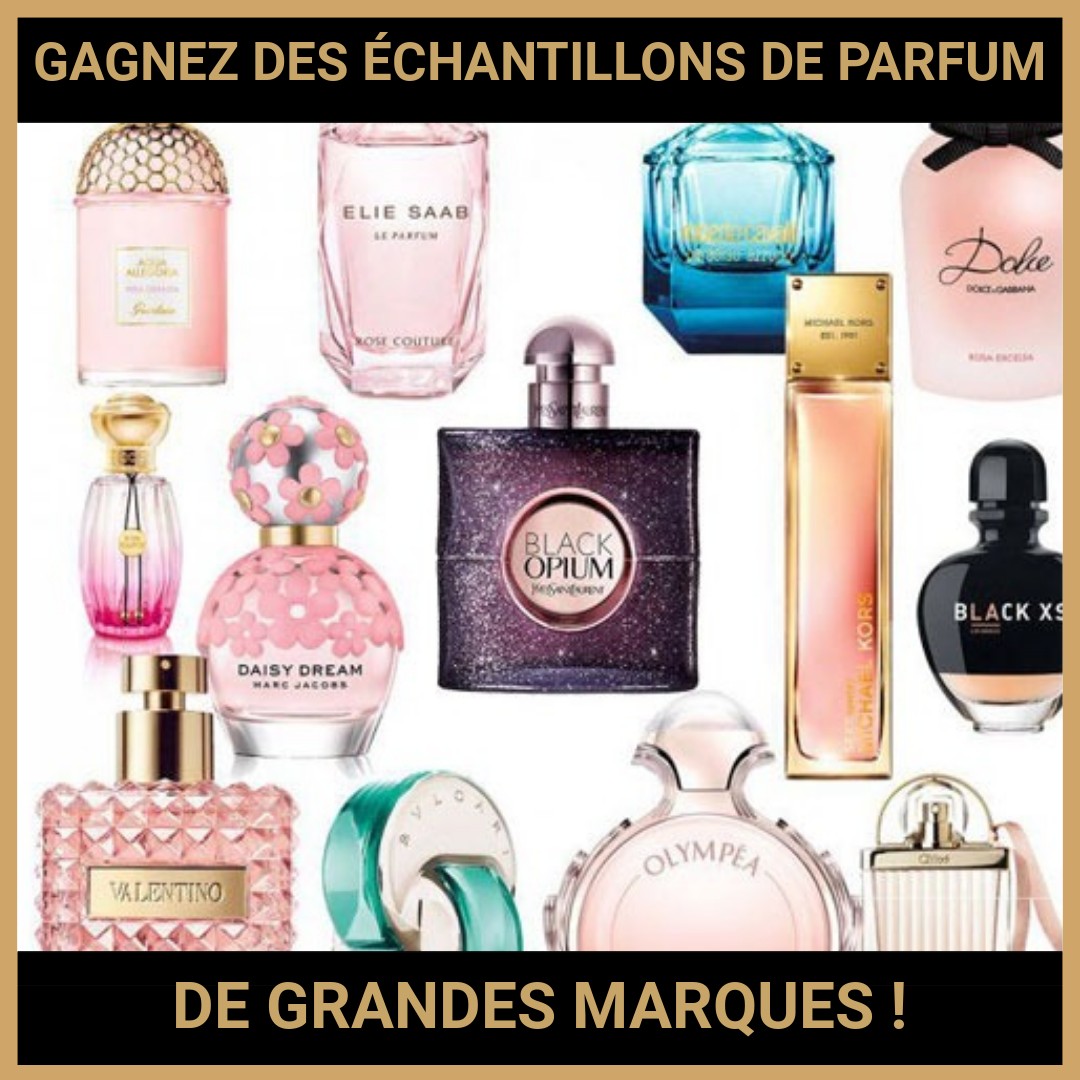 CONCOURS : GAGNEZ DES ÉCHANTILLONS DE PARFUM DE GRANDES MARQUES !