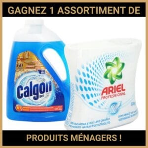 CONCOURS : GAGNEZ 1 ASSORTIMENT DE PRODUITS MÉNAGERS !