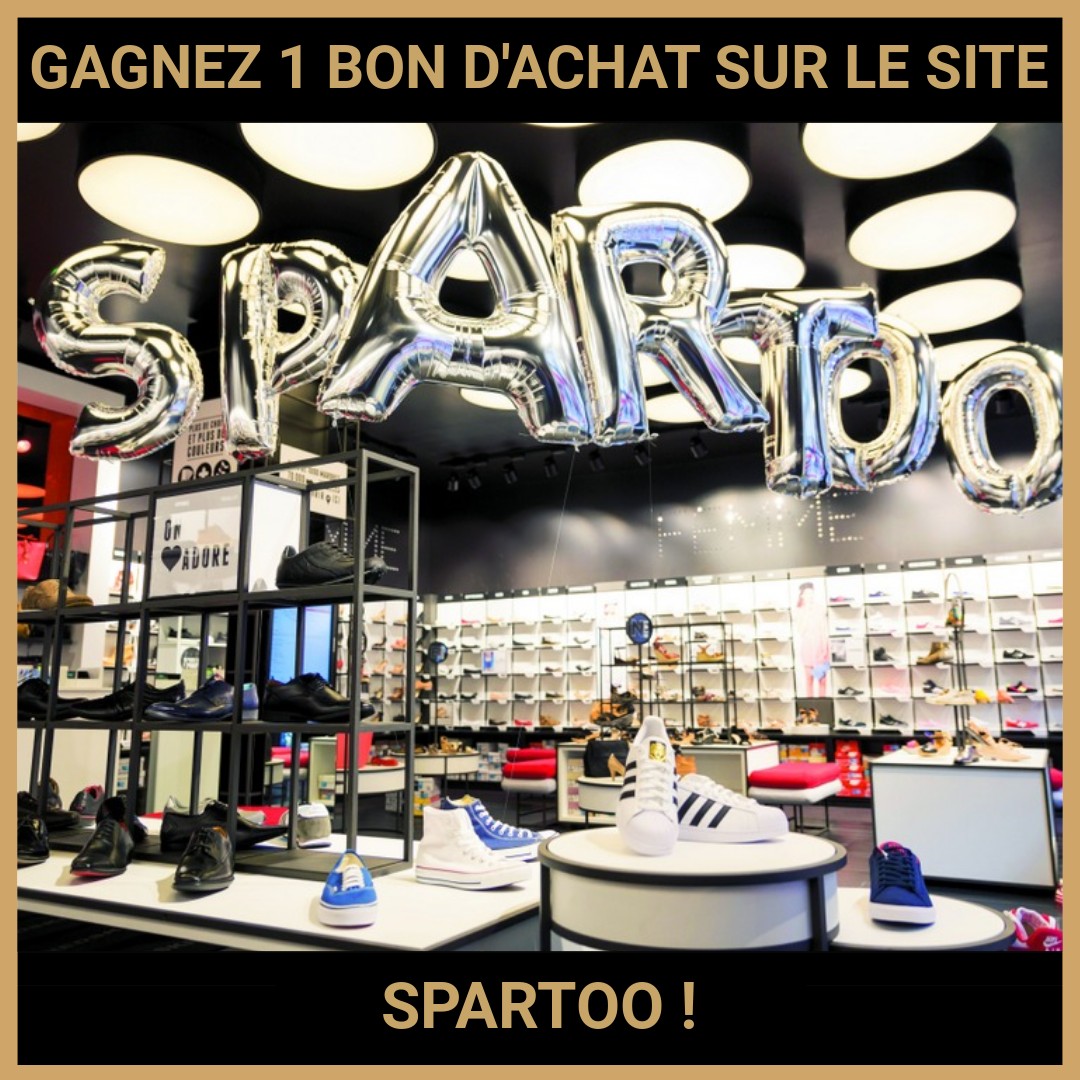 CONCOURS : GAGNEZ 1 BON D'ACHAT SUR LE SITE SPARTOO !