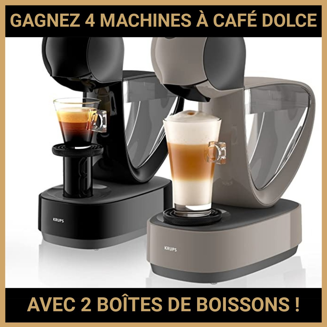 CONCOURS: GAGNEZ 4 MACHINES À CAFÉ DOLCE GUSTO INFINISSIMA TOUCH AVEC 2 BOÎTES DE BOISSONS