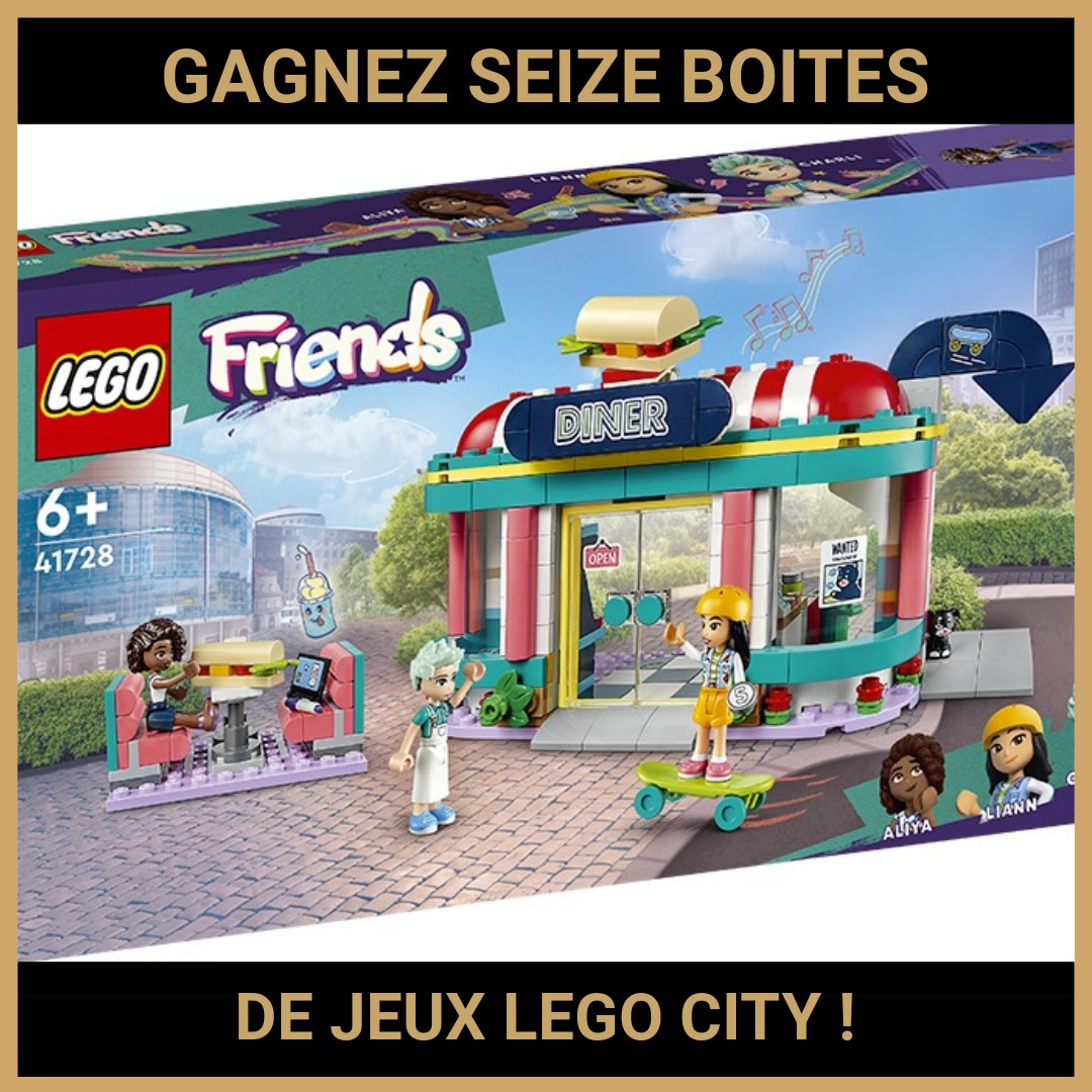 JEU CONCOURS GRATUIT POUR GAGNER SEIZE BOITES DE JEUX LEGO CITY !