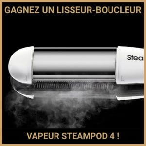 JEU CONCOURS GRATUIT POUR GAGNER UN LISSEUR-BOUCLEUR VAPEUR STEAMPOD 4 !