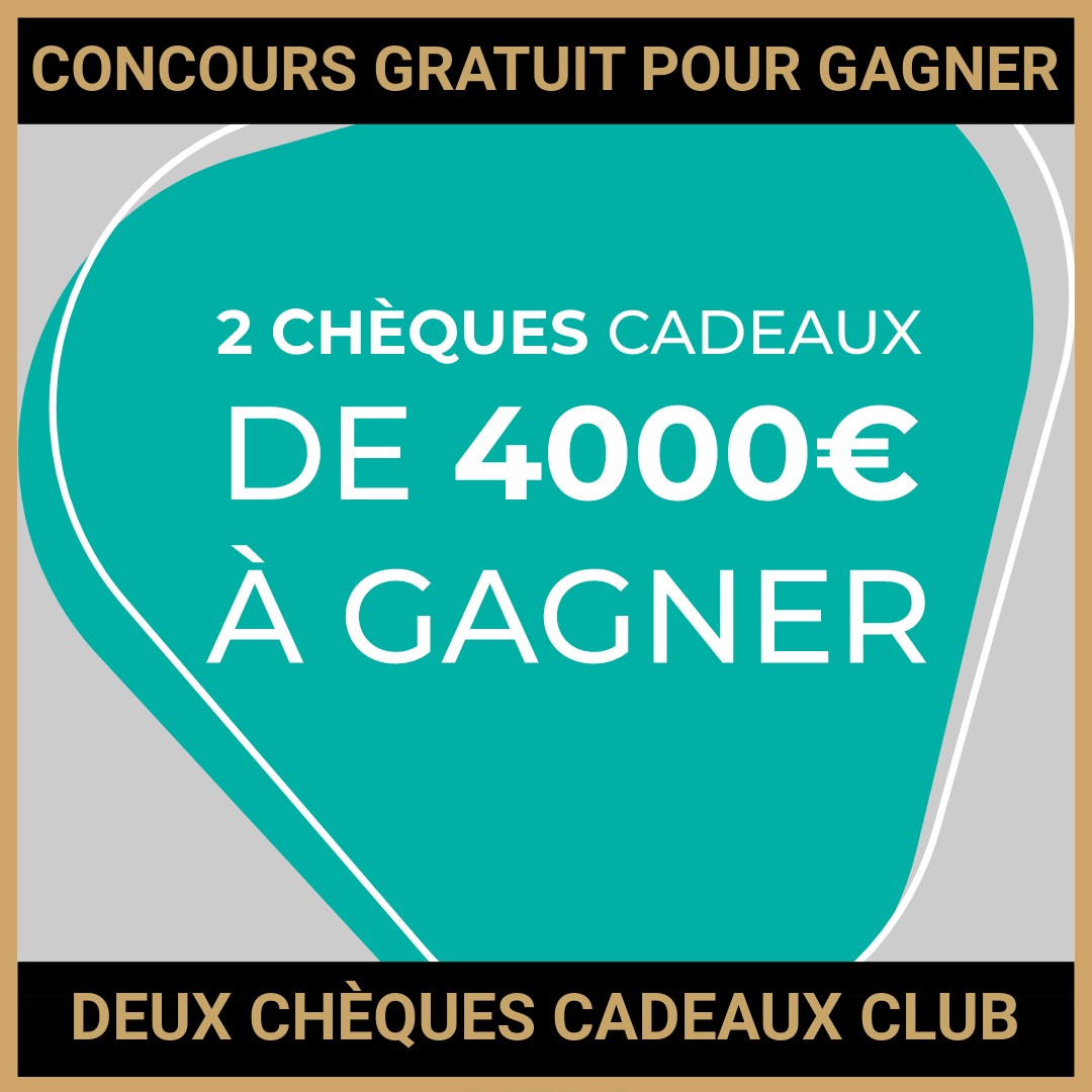 JEU CONCOURS GRATUIT POUR GAGNER DEUX CHÈQUES CADEAUX CLUB MED !