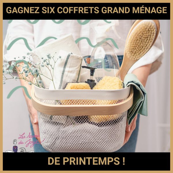 JEU CONCOURS GRATUIT POUR GAGNER SIX COFFRETS GRAND MÉNAGE DE PRINTEMPS !