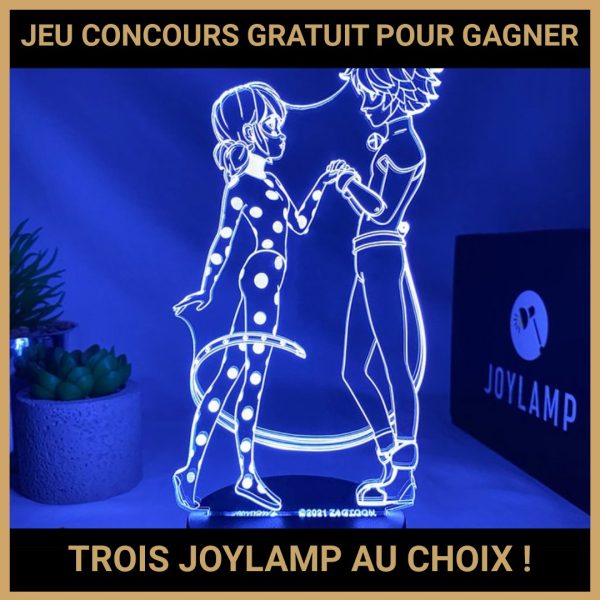JEU CONCOURS GRATUIT POUR GAGNER TROIS JOYLAMP AU CHOIX !