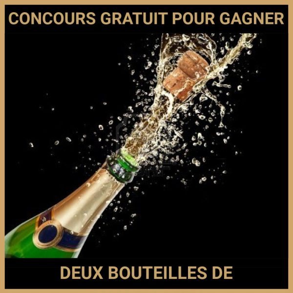 JEU CONCOURS GRATUIT POUR GAGNER DEUX BOUTEILLES DE CHAMPAGNE !