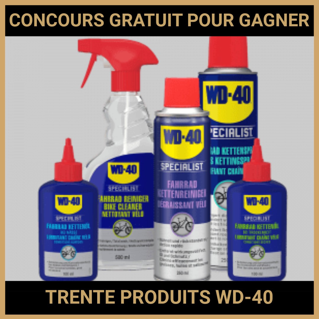 JEU CONCOURS GRATUIT POUR GAGNER TRENTE PRODUITS WD-40 FLEXIBLE !