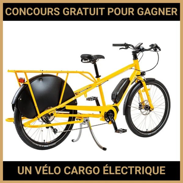 JEU CONCOURS GRATUIT POUR GAGNER UN VÉLO CARGO ÉLECTRIQUE YUBA !