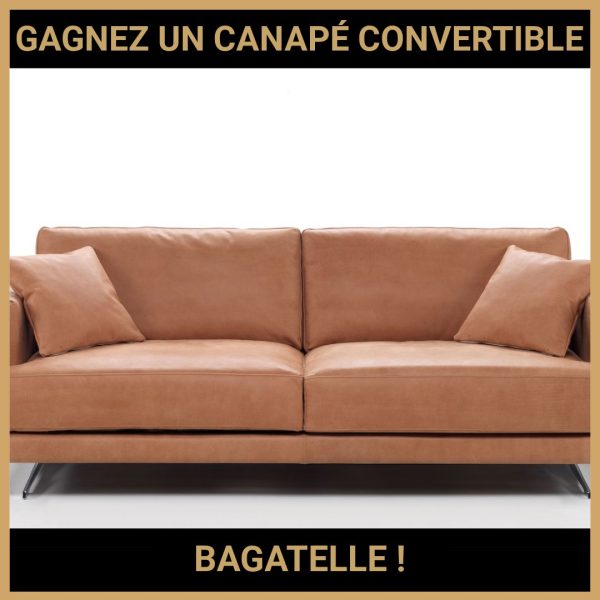 JEU CONCOURS GRATUIT POUR GAGNER UN CANAPÉ CONVERTIBLE BAGATELLE !