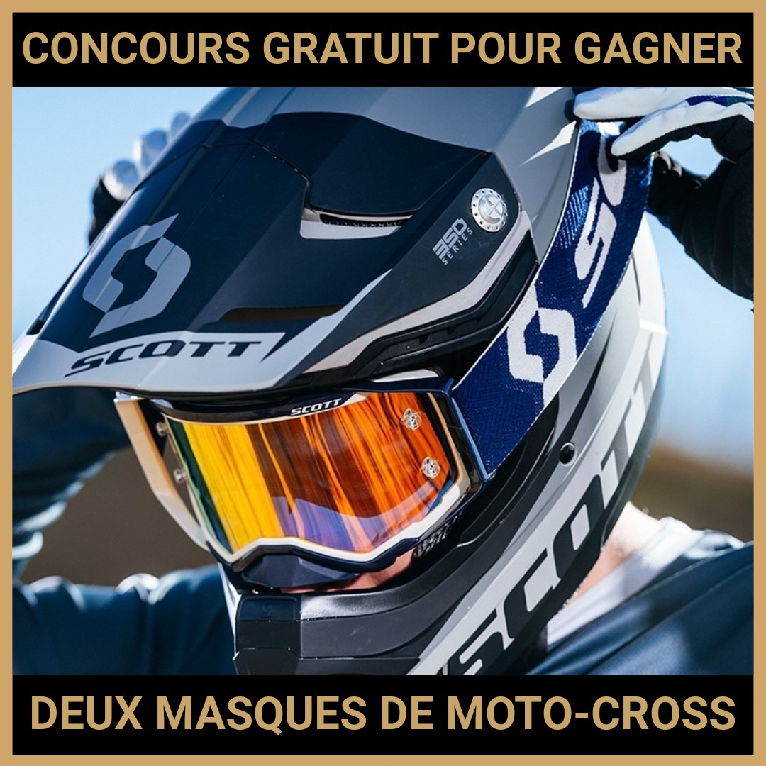 JEU CONCOURS GRATUIT POUR GAGNER DEUX MASQUES DE MOTO-CROSS !