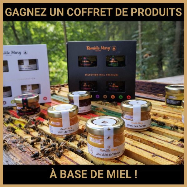 JEU CONCOURS GRATUIT POUR GAGNER UN COFFRET DE PRODUITS À BASE DE MIEL  !