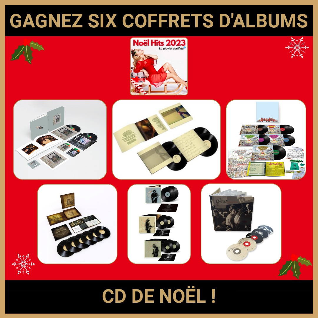 JEU CONCOURS GRATUIT POUR GAGNER SIX COFFRETS D'ALBUMS CD DE NOËL !