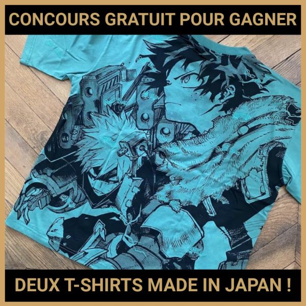 JEU CONCOURS GRATUIT POUR GAGNER DEUX T-SHIRTS MADE IN JAPAN !