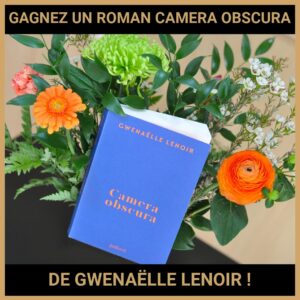 JEU CONCOURS GRATUIT POUR GAGNER UN ROMAN CAMERA OBSCURA DE GWENAËLLE LENOIR !