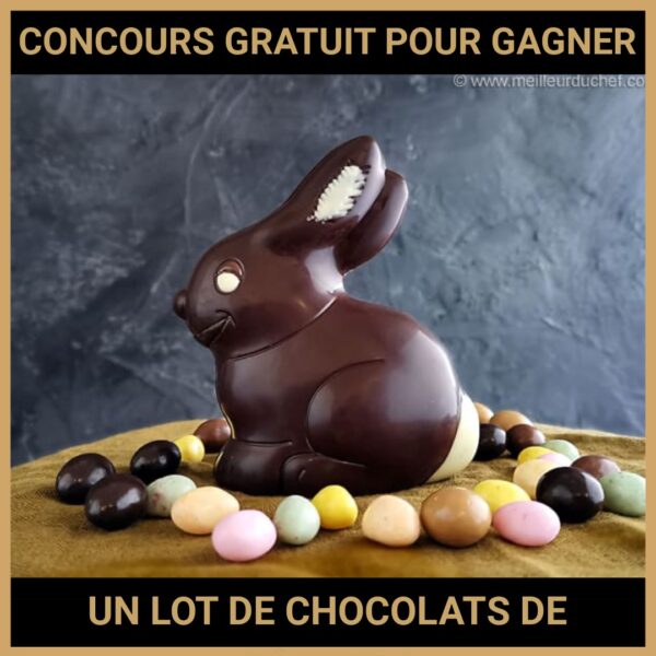 JEU CONCOURS GRATUIT POUR GAGNER UN LOT DE CHOCOLATS DE PÂQUES !