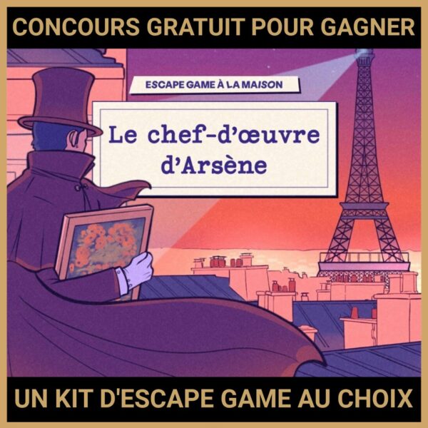 JEU CONCOURS GRATUIT POUR GAGNER UN KIT D'ESCAPE GAME AU CHOIX  !