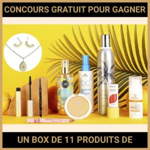JEU CONCOURS GRATUIT POUR GAGNER UN BOX DE 11 PRODUITS DE SOINS !