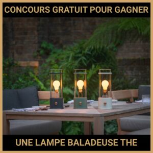 JEU CONCOURS GRATUIT POUR GAGNER UNE LAMPE BALADEUSE THE MUSE !