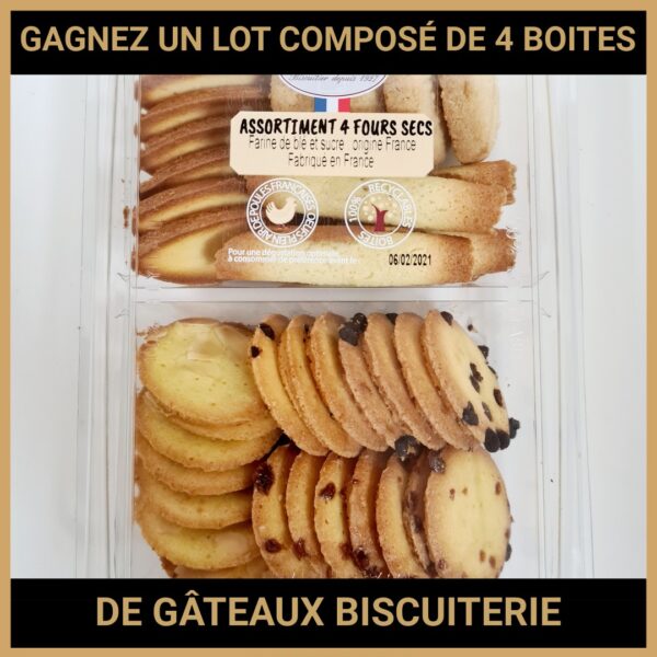 JEU CONCOURS GRATUIT POUR GAGNER UN LOT COMPOSÉ DE 4 BOITES DE GÂTEAUX BISCUITERIE ASTRUC !