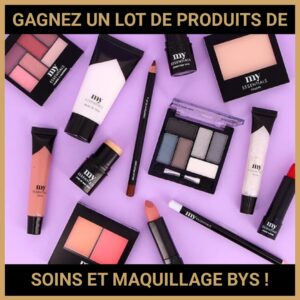 JEU CONCOURS GRATUIT POUR GAGNER UN LOT DE PRODUITS DE SOINS ET MAQUILLAGE BYS !