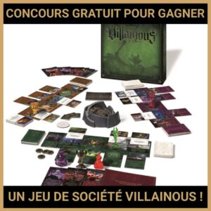 JEU CONCOURS GRATUIT POUR GAGNER UN JEU DE SOCIÉTÉ VILLAINOUS !