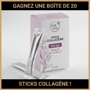 JEU CONCOURS GRATUIT POUR GAGNER UNE BOÎTE DE 20 STICKS COLLAGÈNE !