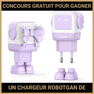 JEU CONCOURS GRATUIT POUR GAGNER UN CHARGEUR ROBOTGAN DE UGREEN !