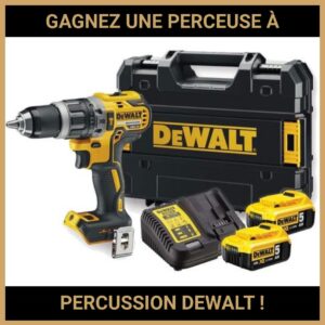 JEU CONCOURS GRATUIT POUR GAGNER UNE PERCEUSE À PERCUSSION DEWALT !